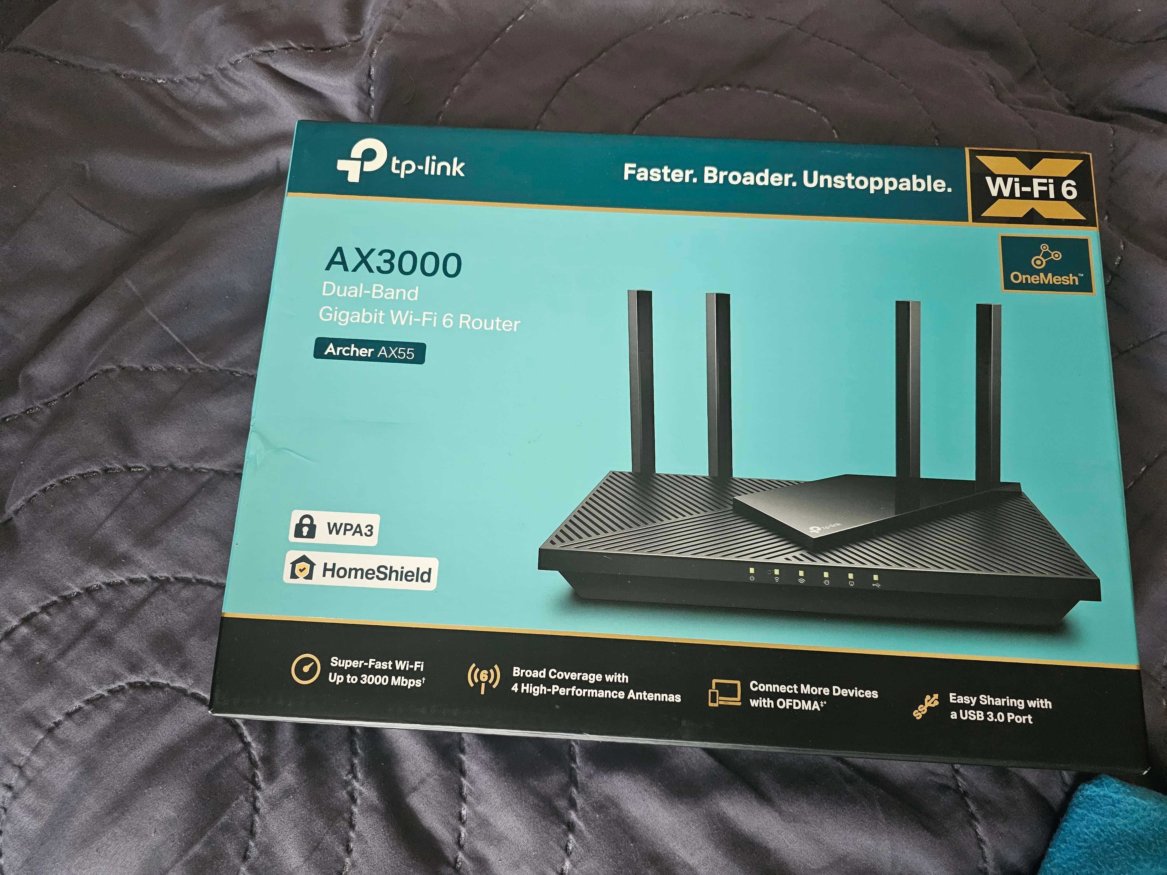 Ruter TP-Link AX3000 + wzmacniacz sygnału TP-Link AC750