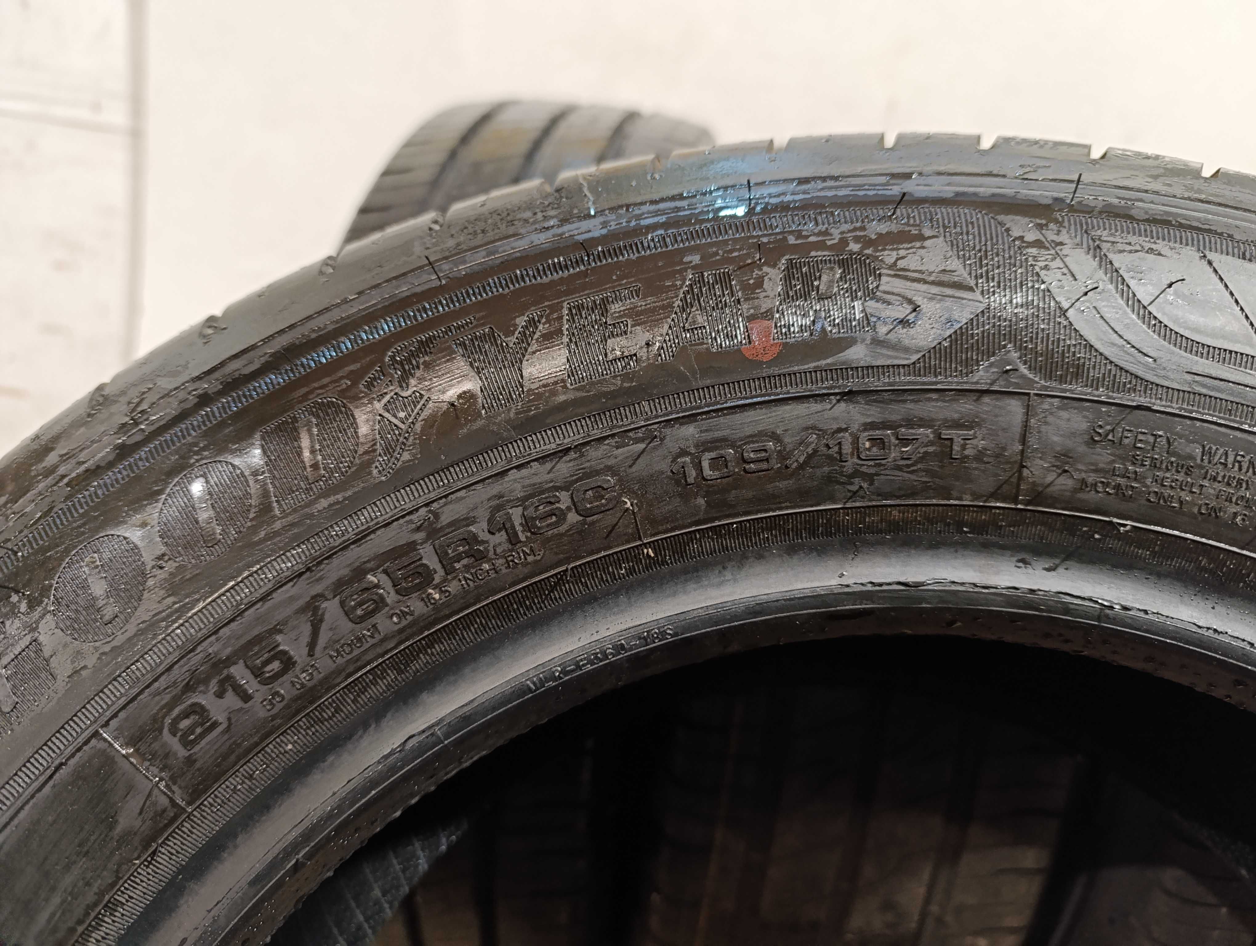 4x 215/65 R16C 109/107T Goodyear EfficientGrip Cargo2 2024r 8,2mm DEMO
