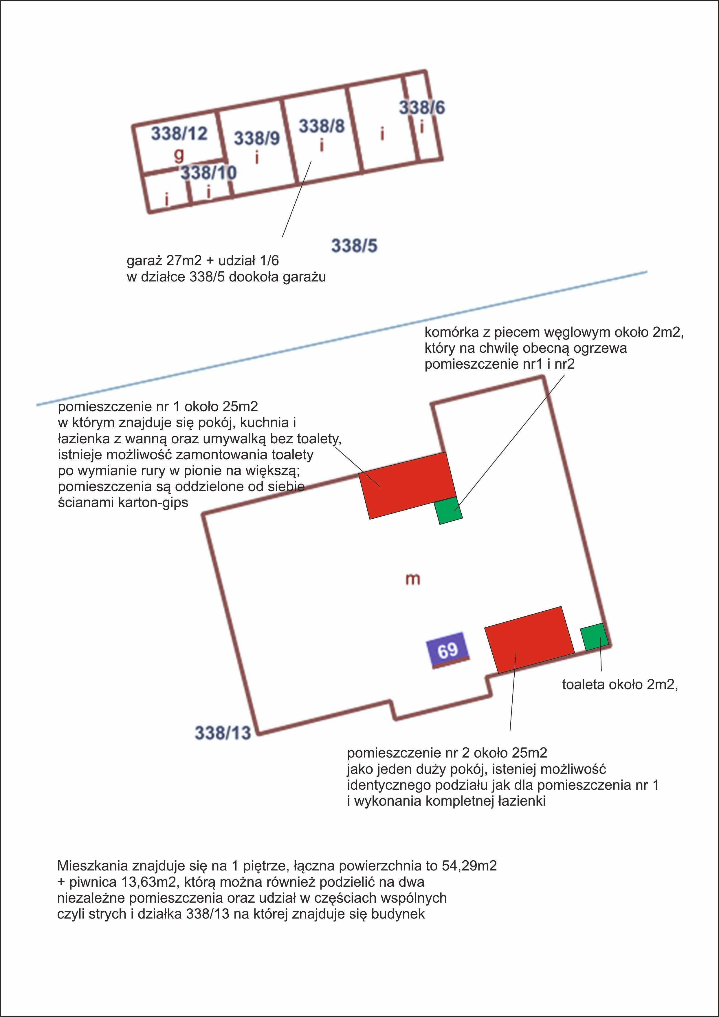 Sprzedam mieszkanie Czerńczyce 54,29m2 gmina Ziębice powiat Ząbkowice