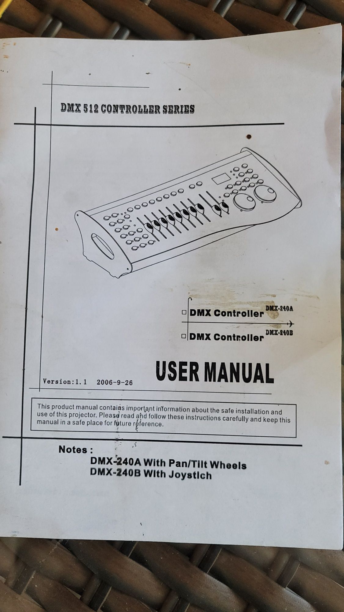 DМХ пульт stls dmx 240A