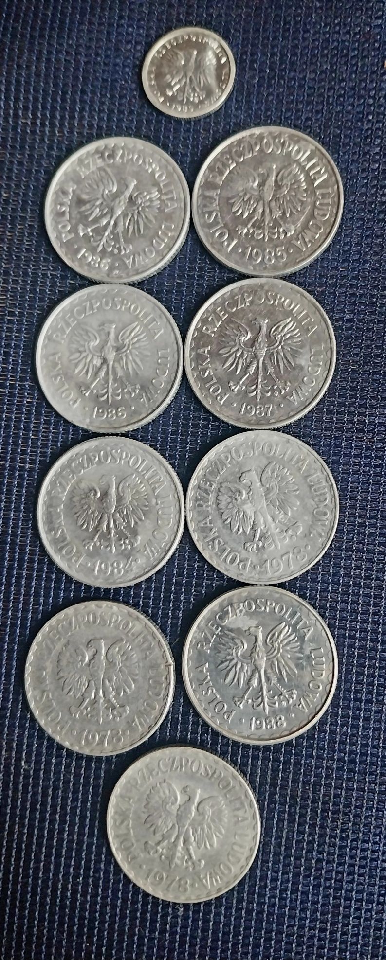 Monety 1 złotych PRL