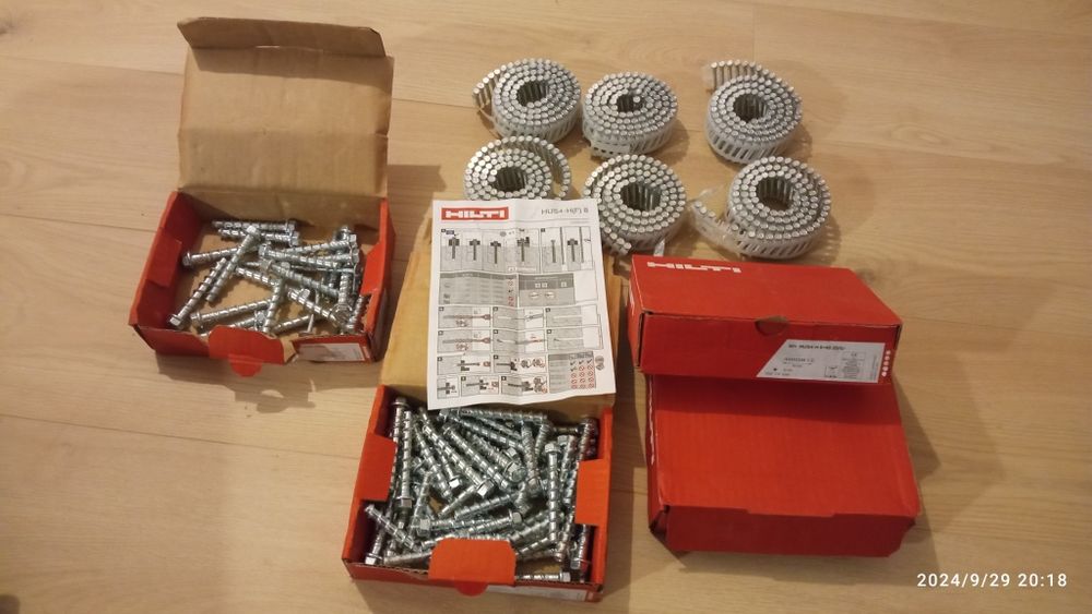 Hilti hus4-h 8x65 kotwy, gwoździe ciesielskie