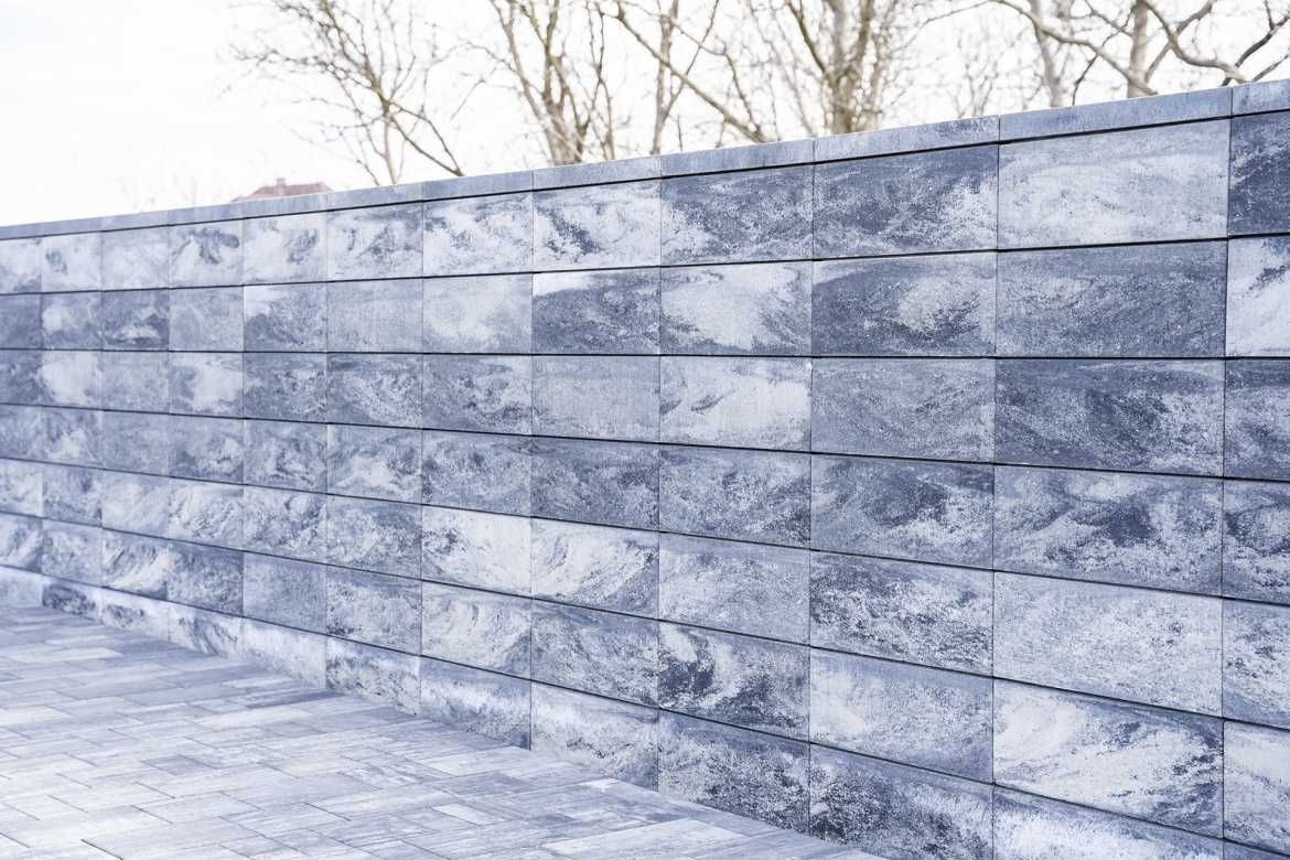 Pustaki, bloczki ogrodzeniowe Fini Styrobud Stalowy biały