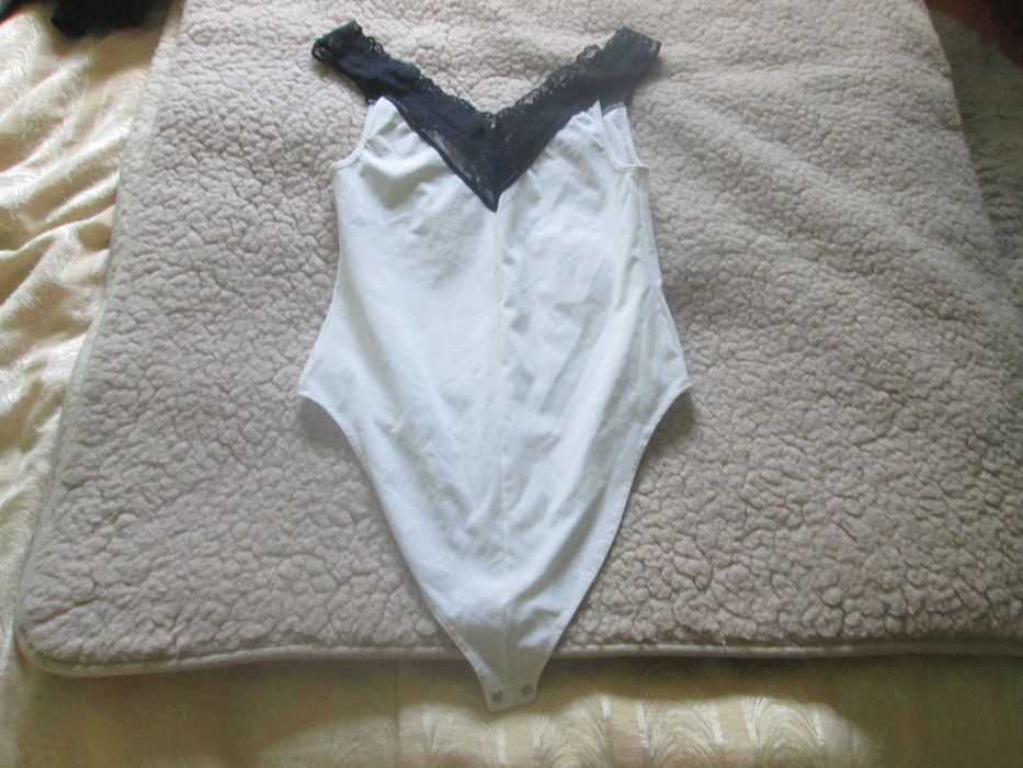 biało-czarne body damskie