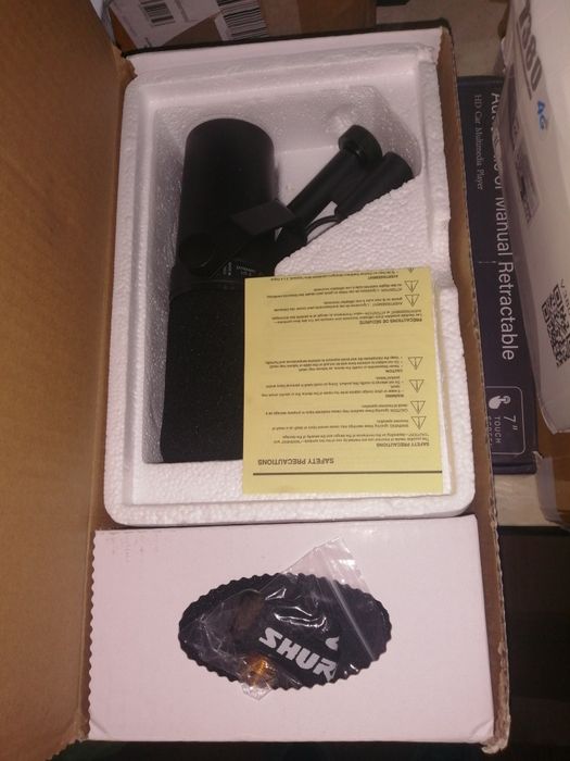 Microfone podcast Shure SM7B