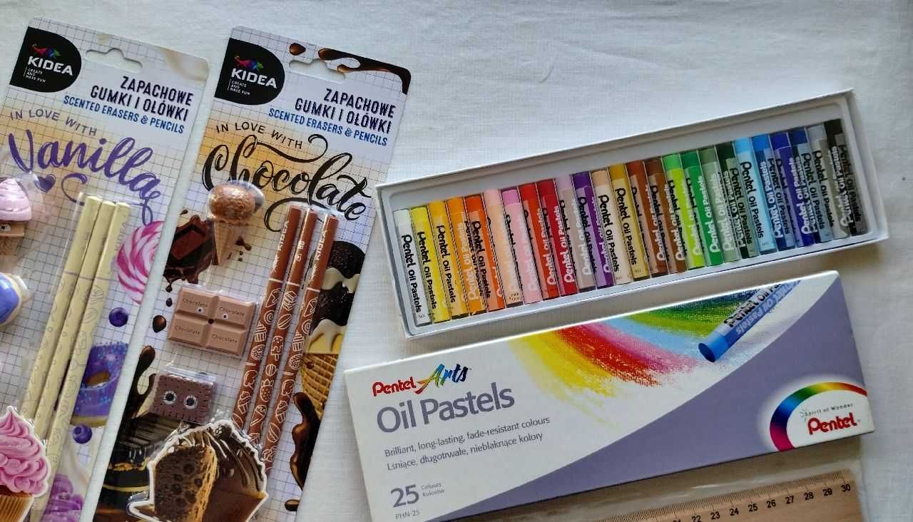 Pastele Pentel 25 sztuk + gratisy