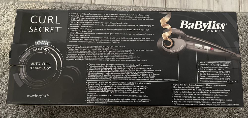 Lokówka automatyczna Babyliss C1100E stan bdb Curl Secret Ionic