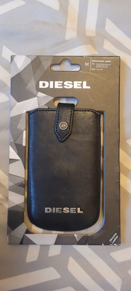 Etui skórzane na telefon karty Diesel