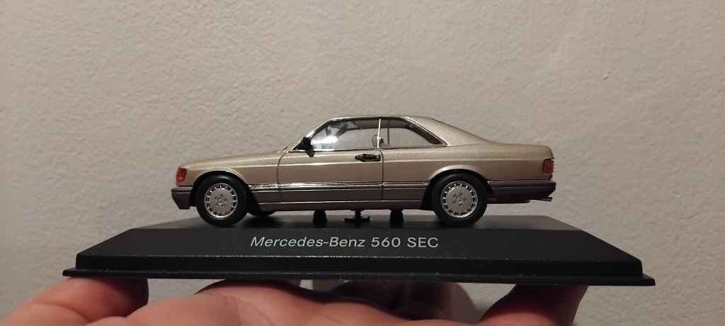Mercedes w126 SEC 560. Model w skali 1:43