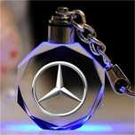 Porta chaves cristal luminoso Mercedes