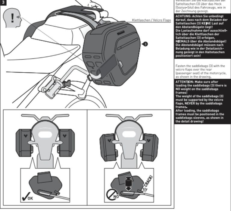 Kufry motocyklowe torby sakwy stelaż aprilia rs660 tuono