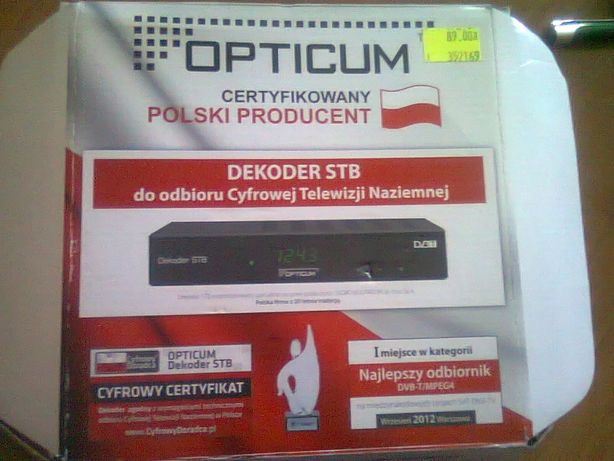 Dekoder STB Opticum.