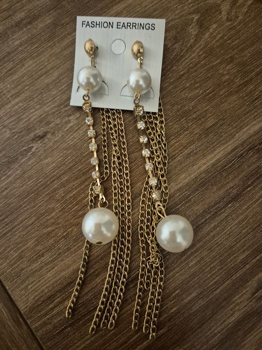 Сережки довгі, біжутерія