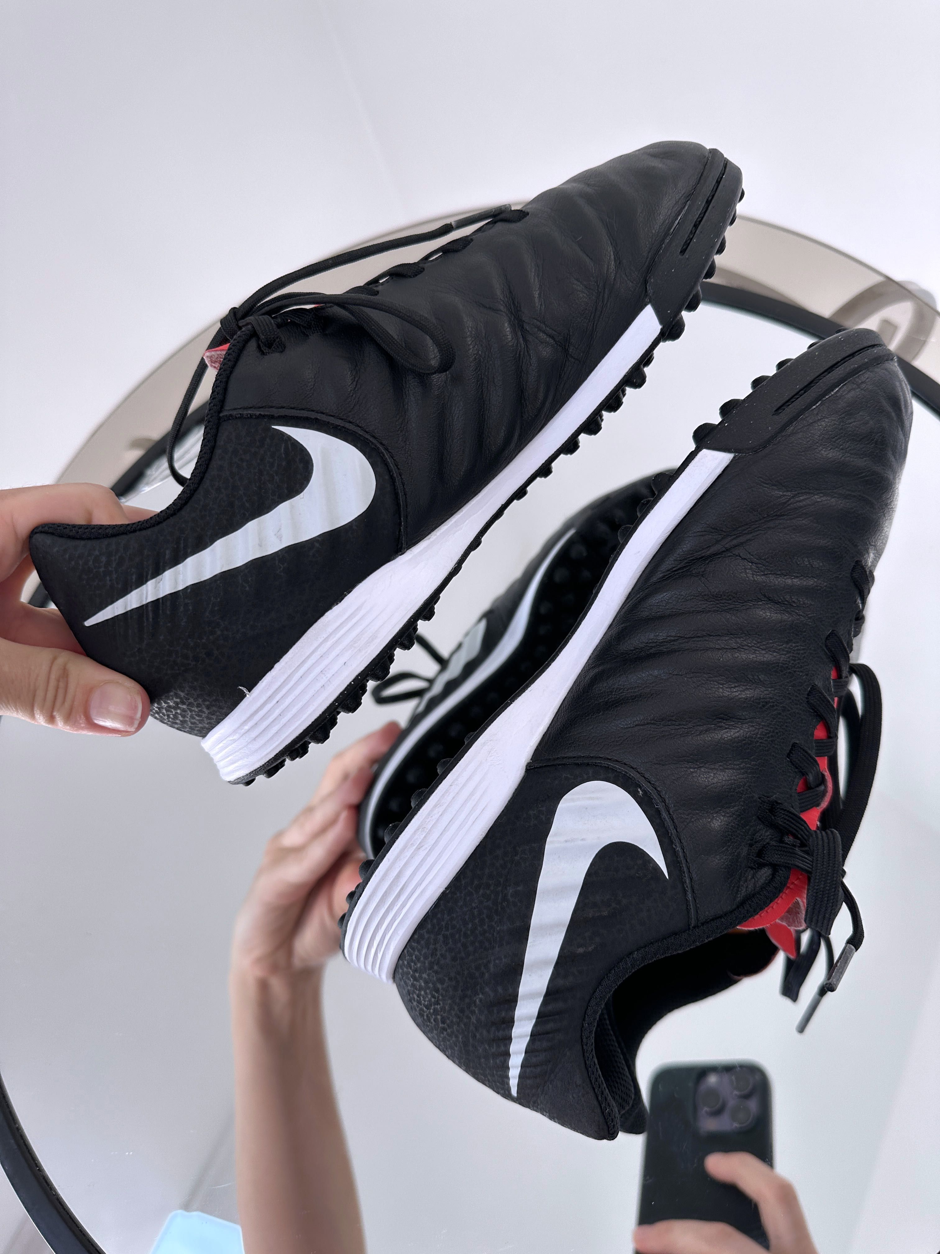 Кожаные сороконожки копочки бампы сороконіжки Nike Tiempo