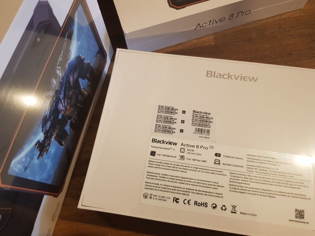 Планшет Blackview Active 8 Pro 8/256 , IP68, 22000мАч, ЗАПЕЧАТАННЫЙ!