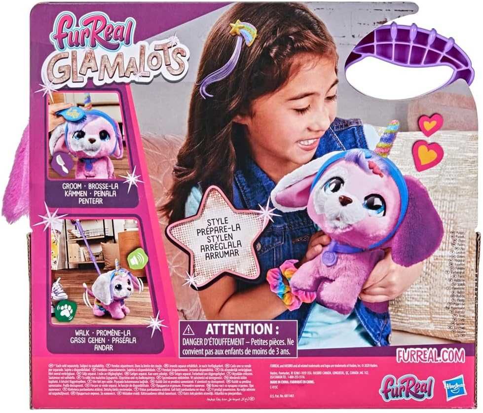 furreal friends glamalots цуценя щенок hasbro