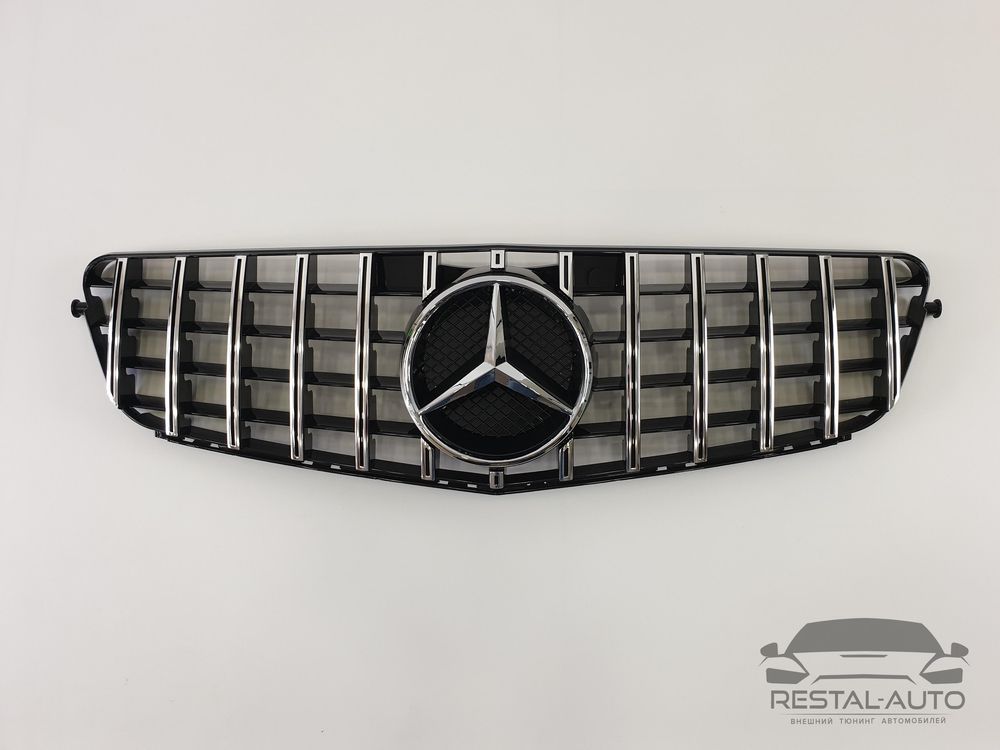 Решетка радиатора Mercedes C-Class W204 GT хром блек 12x3w4098765