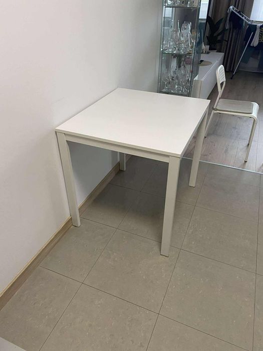 Okazja!!! Mały rozkładany stół do jadalni + 2 krzesła + taboret