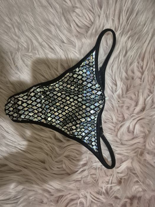 Трусы мужские, блестящие стринги