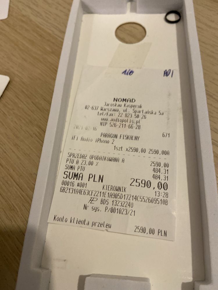 Przedwzmacniacz gramofonowy IFI 2 mm/mc