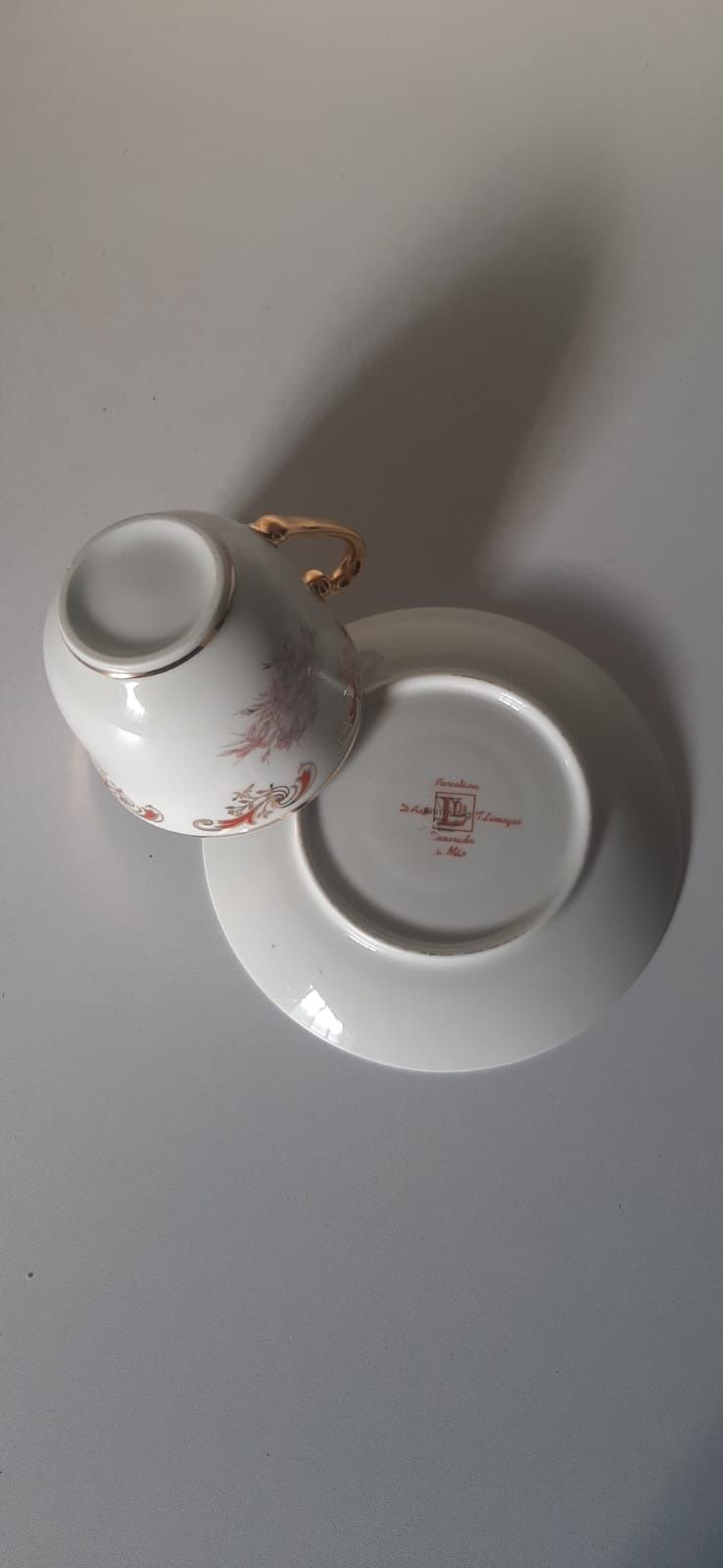 Chávena porcelana Limoges, França