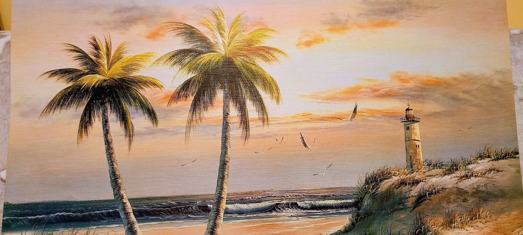 Piękny obraz, kupiony w Chorwacji, 70cm x 50 cm G.Cousteav