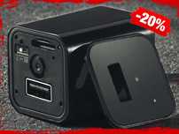 Profesjonalna Ukryta KAMERA Szpiegowska Ładowarka Zasilacz USB | -20%