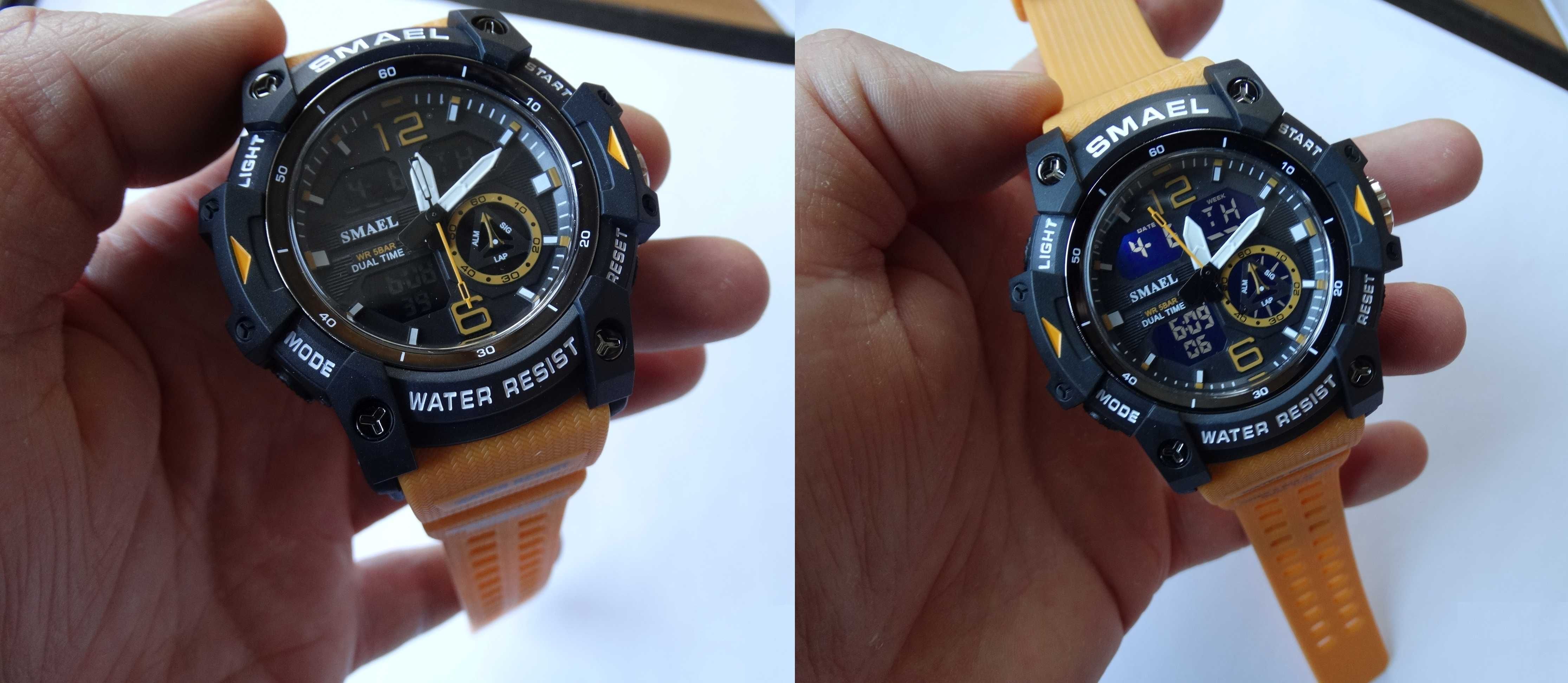 Mlitarny Zegarek Smael pomarańczowy wojskowy elektroniczny sportowy