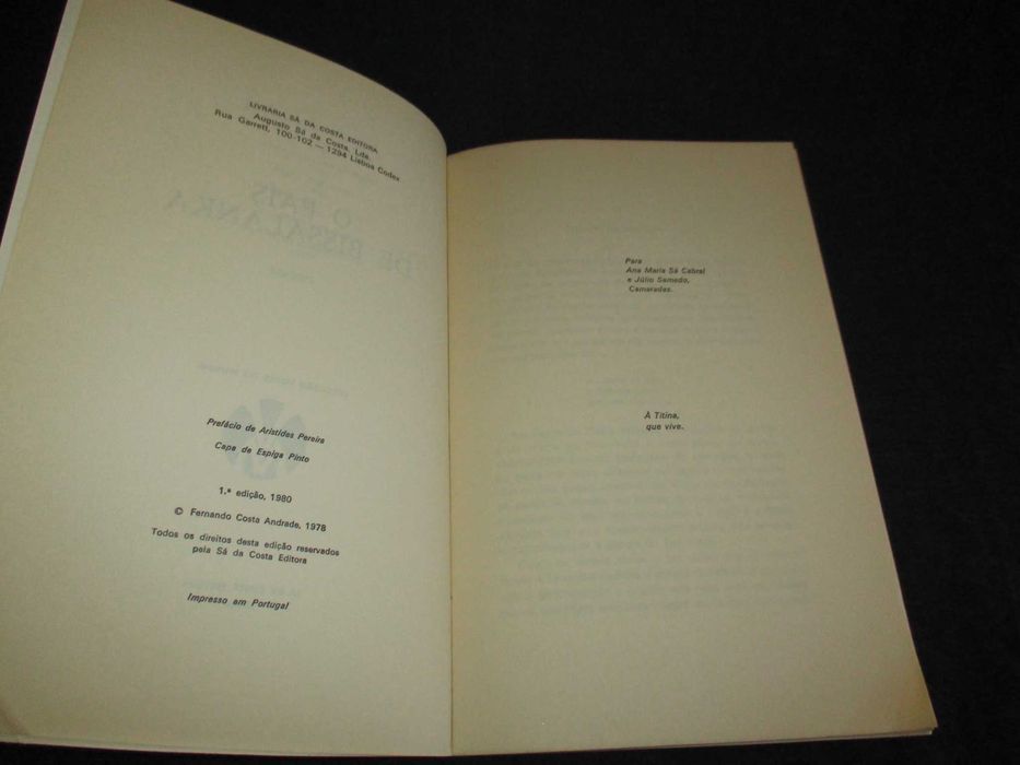 Livro O País de Bissalanka Costa Andrade