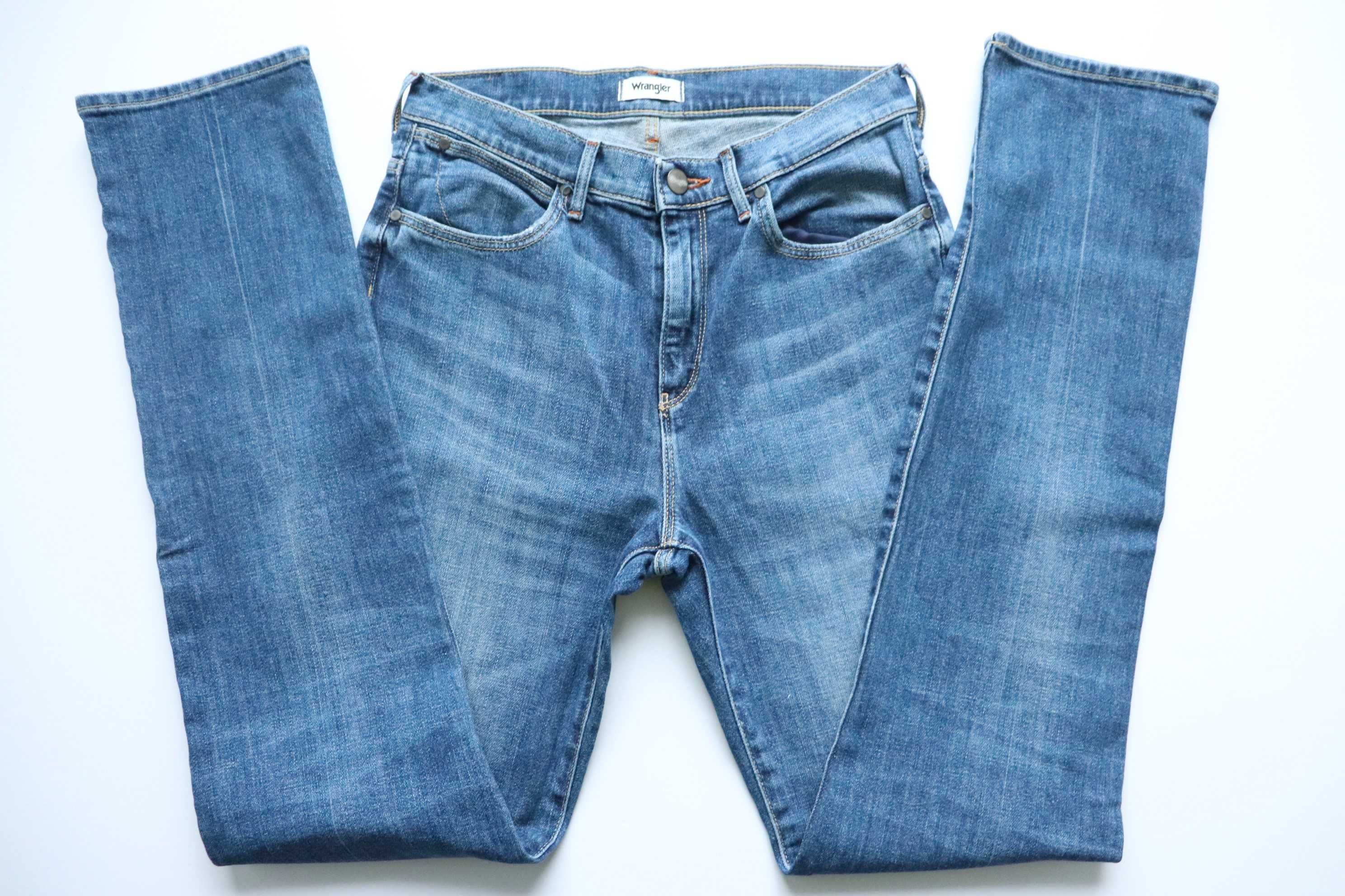 WRANGLER HIGH SLIM W28 L32 damskie spodnie jeansy jak nowe