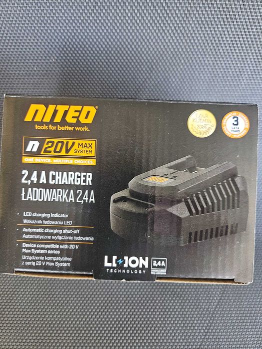 Ładowarka do akumulatorów niteo 20v nowa