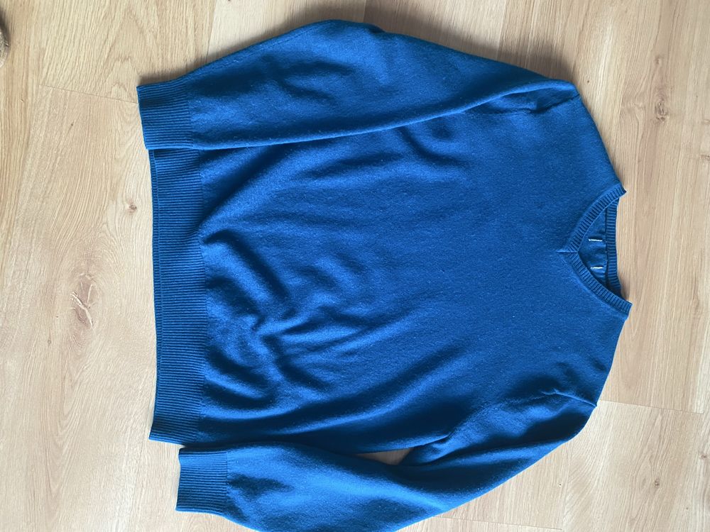 Sweter welniany Woolmark Blend,  tunika z alpaką