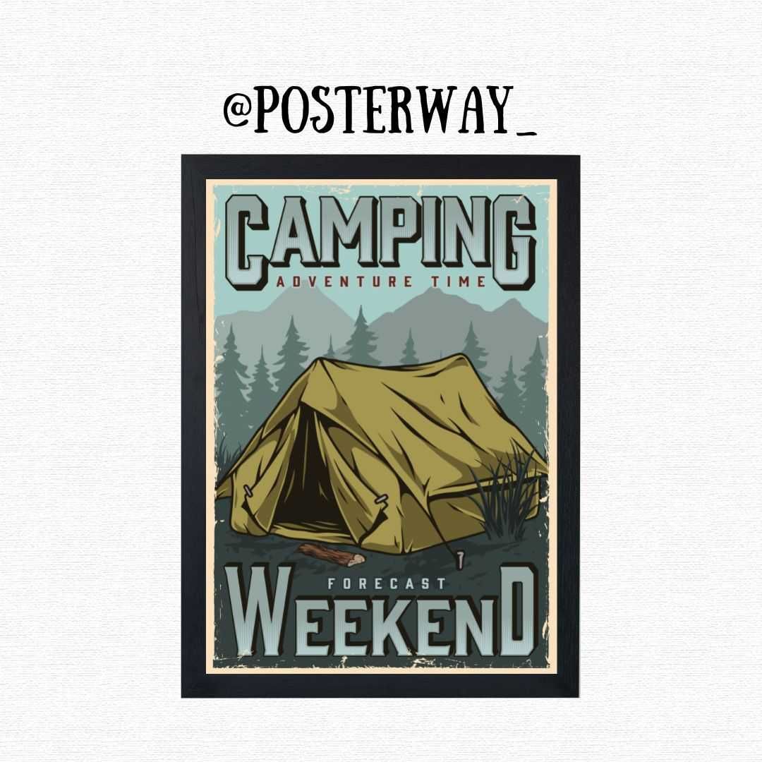 Retro Camping Poster