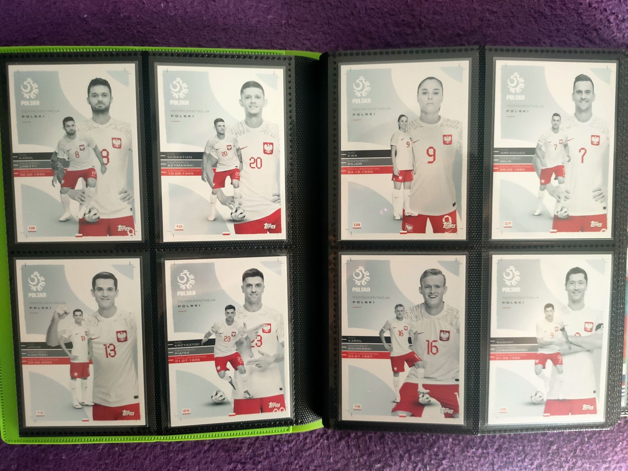 Topps Reprezentacja Polski - komplet kart zestaw!