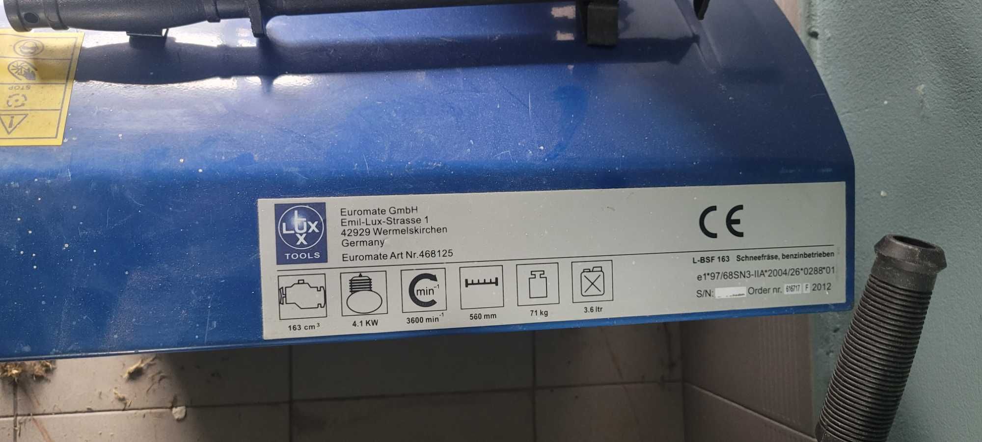 Odśnieżacz spalinowy  silny 5.5 KM !