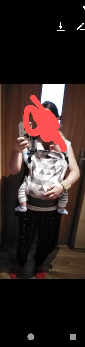 Kinderkraft nino nosidełko szare