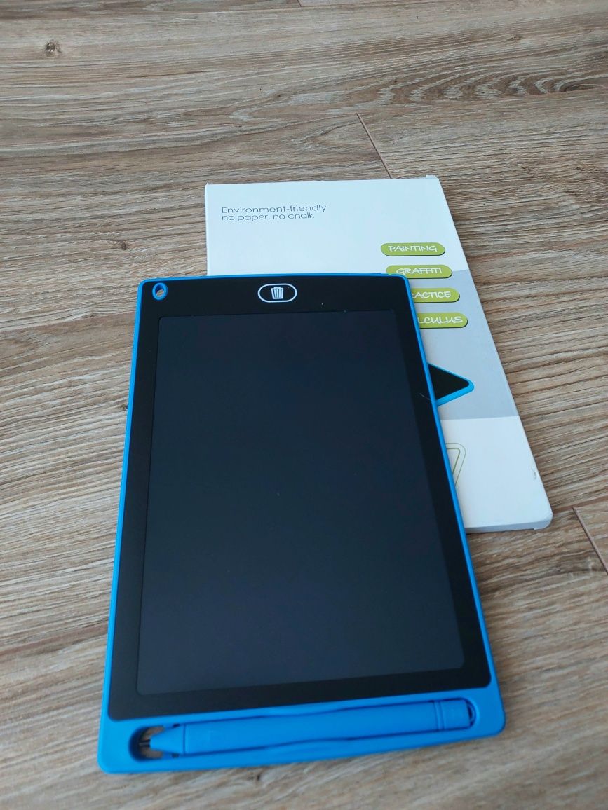 Tablet graficzny 8.5 cala znikopis zabawka nowy Niebieski