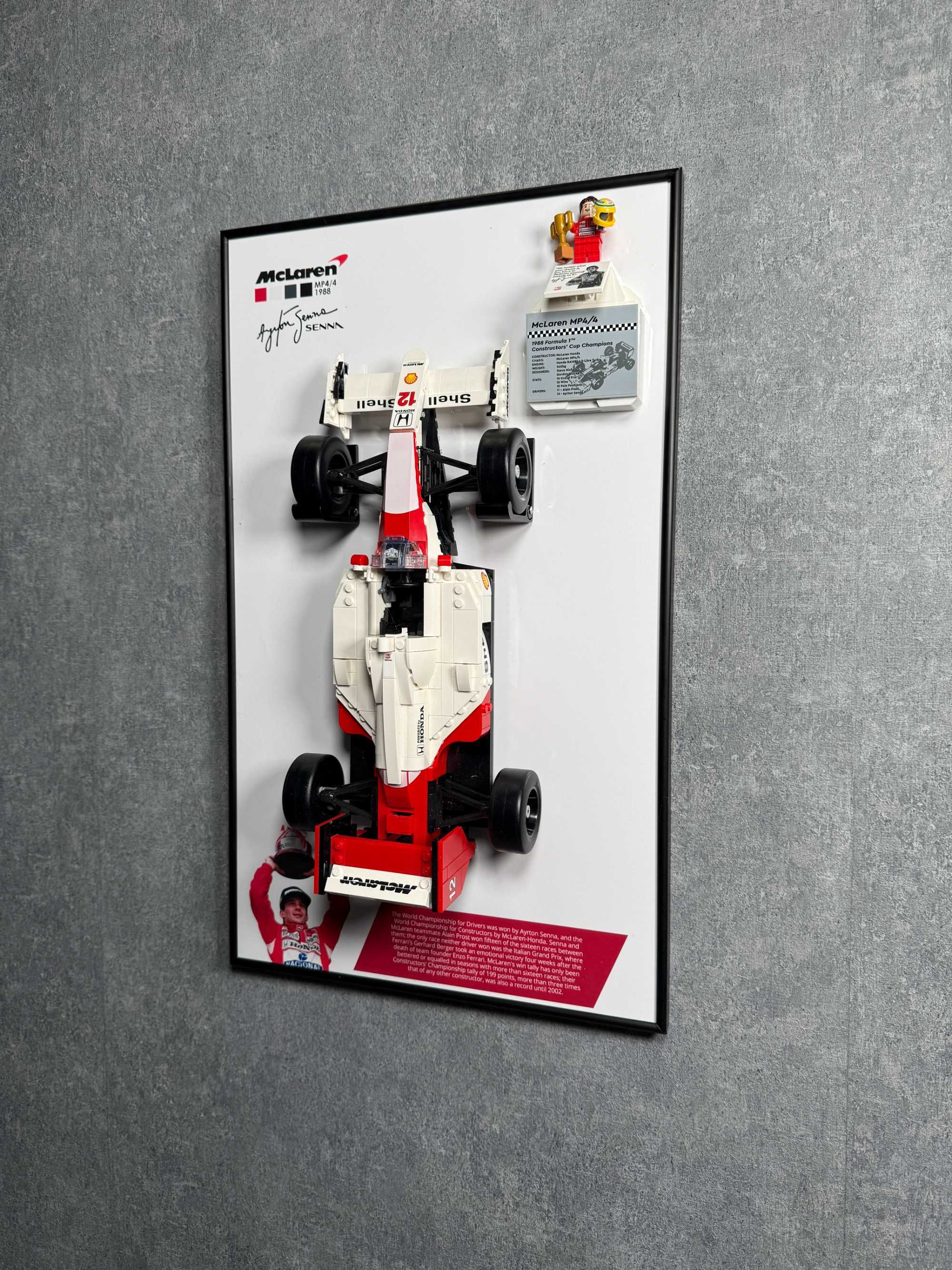 Тримач для LEGO Icons McLaren MP4/4 і Айртон Сенна 10330 Ayrton Senna