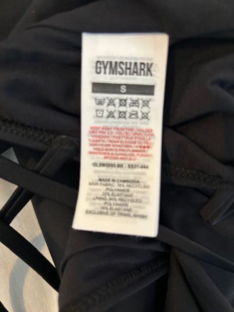 Maiô Gymshark de uma peça. Novo tamanho pequeno