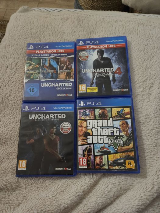 Gry uncharted i gta5 na ps 4
