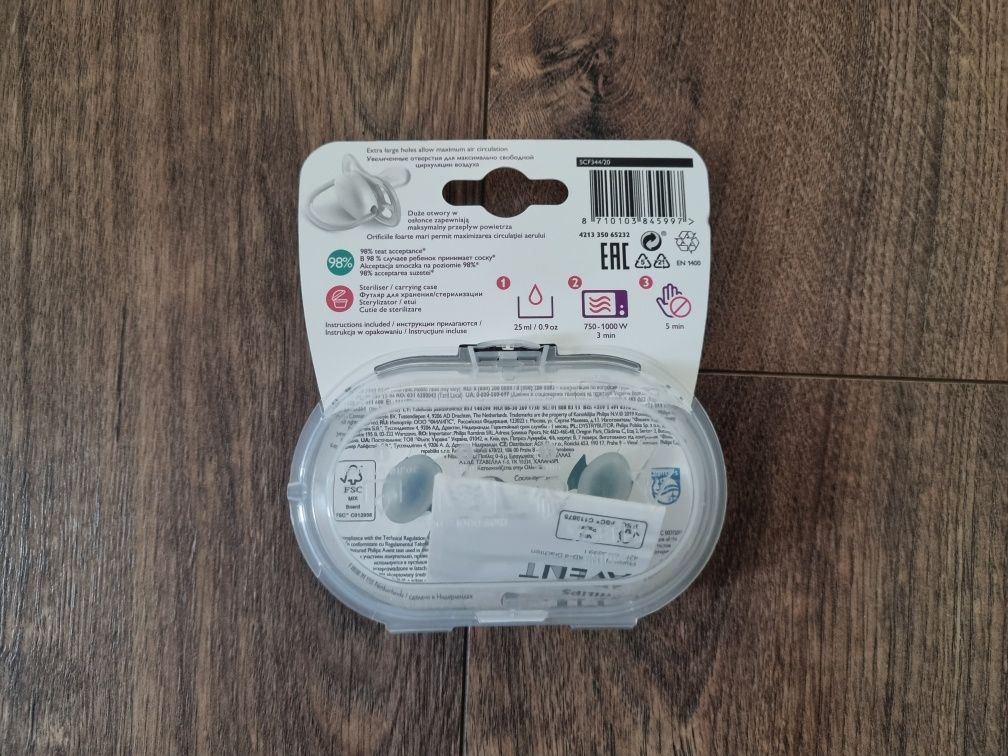 Smoczki Philips 2szt. SCF344/20