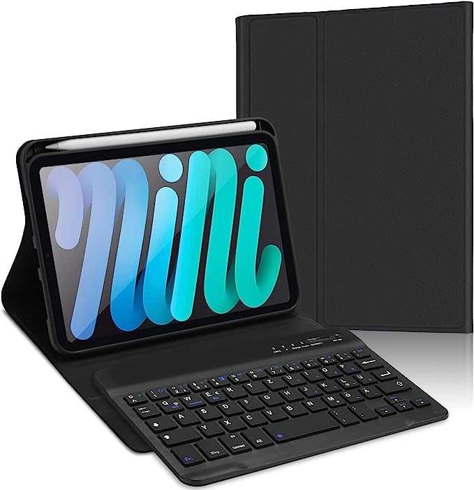 Klawiatura etui do tabletu iPad Mini 6 Jademall niemiecka