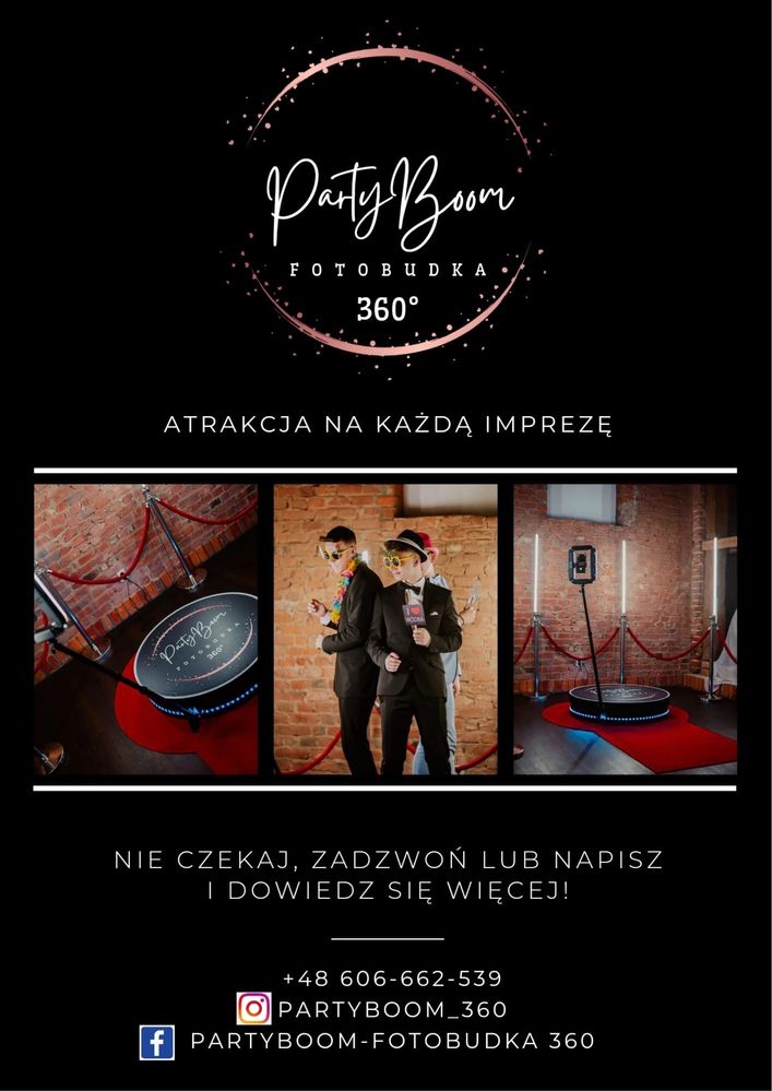 Fotobudka 360 na wynajem - wesela, urodziny, imprezy firmowe i inne