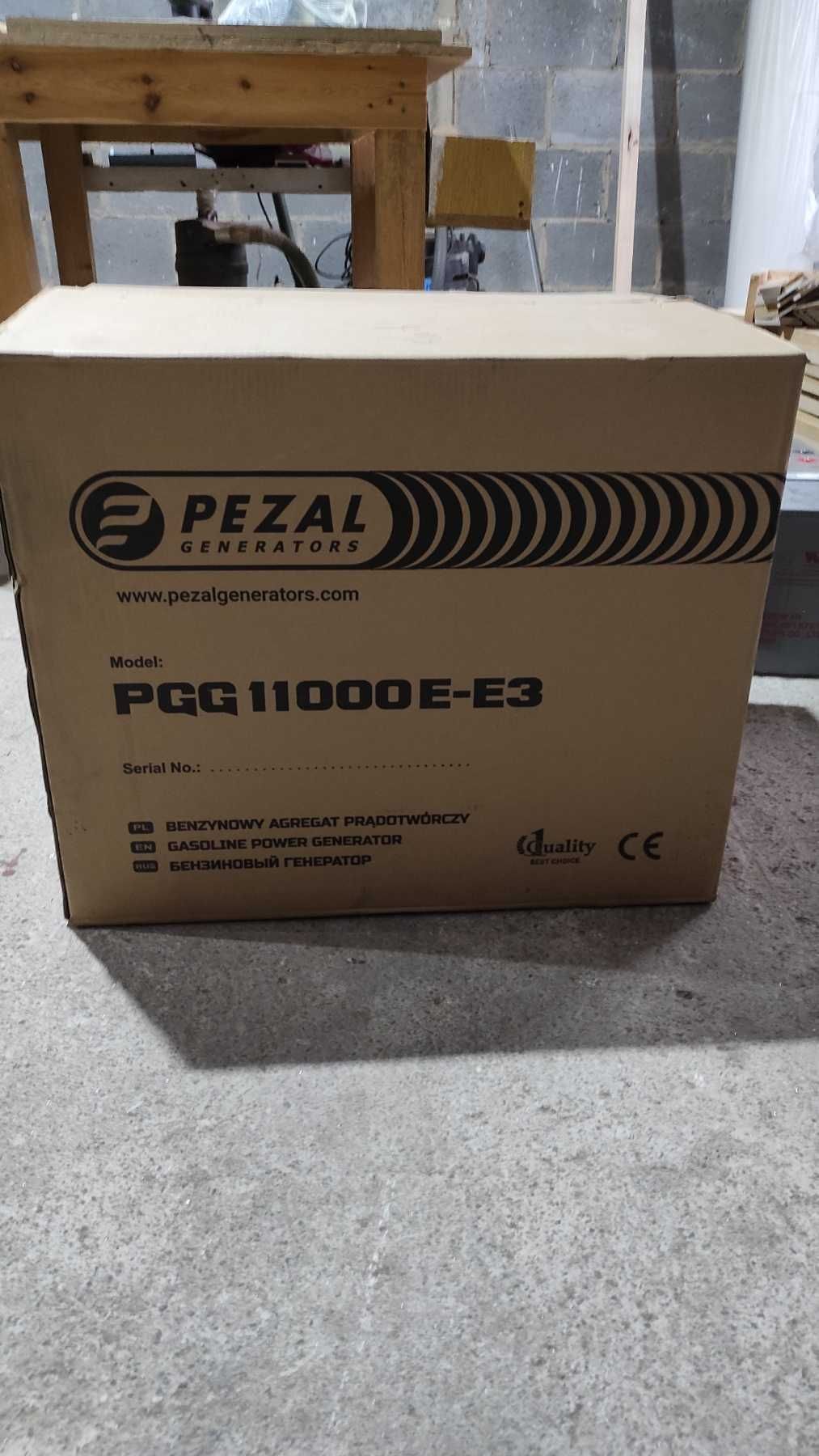 Генератор 380В/220В 10.6 кВа/8.5 кВт Pezal pgg11000e-e3 на 1 та3  фази