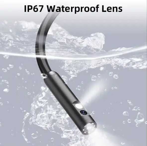 Ендоскоп KERUI IP67 HD1080P IPS-екран 2600 мАг з подвійною камерою 3m