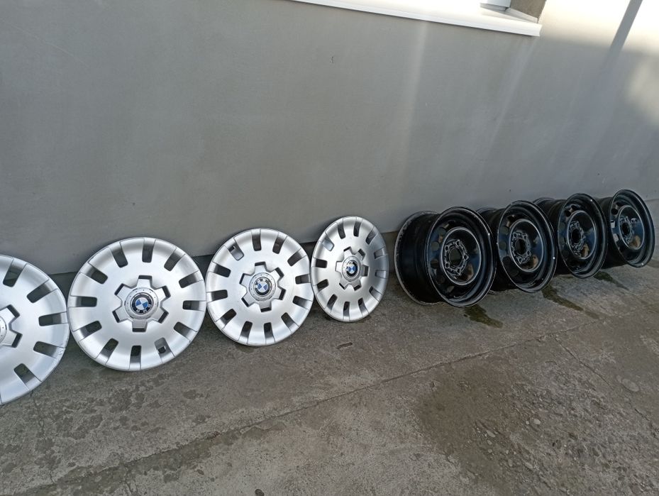 Диски алюмінієві R 15  5/120 BMW 3 e46 з ковпаками