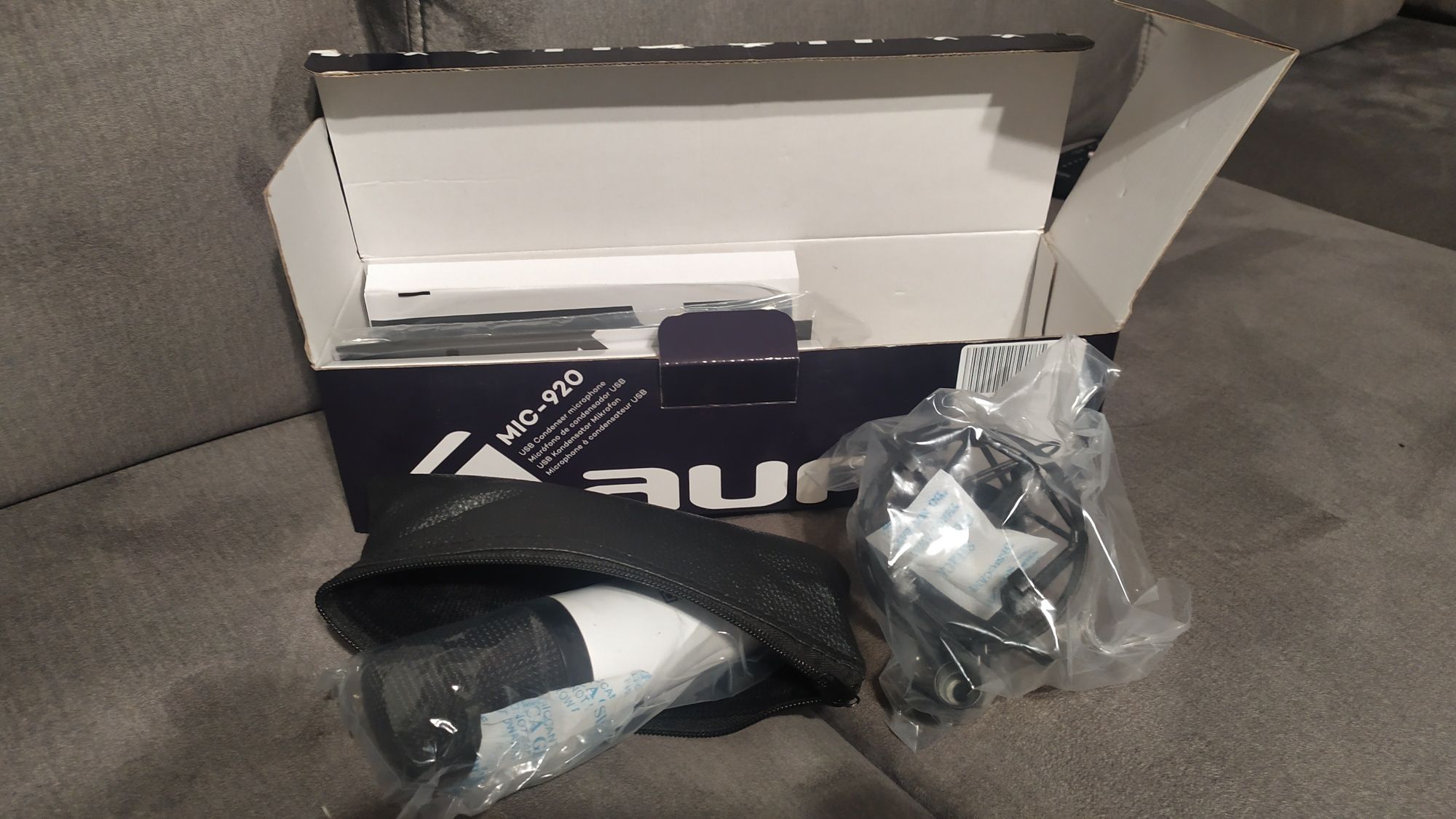 Nowy mikrofon pojemnościowy auna MIC-920 usb