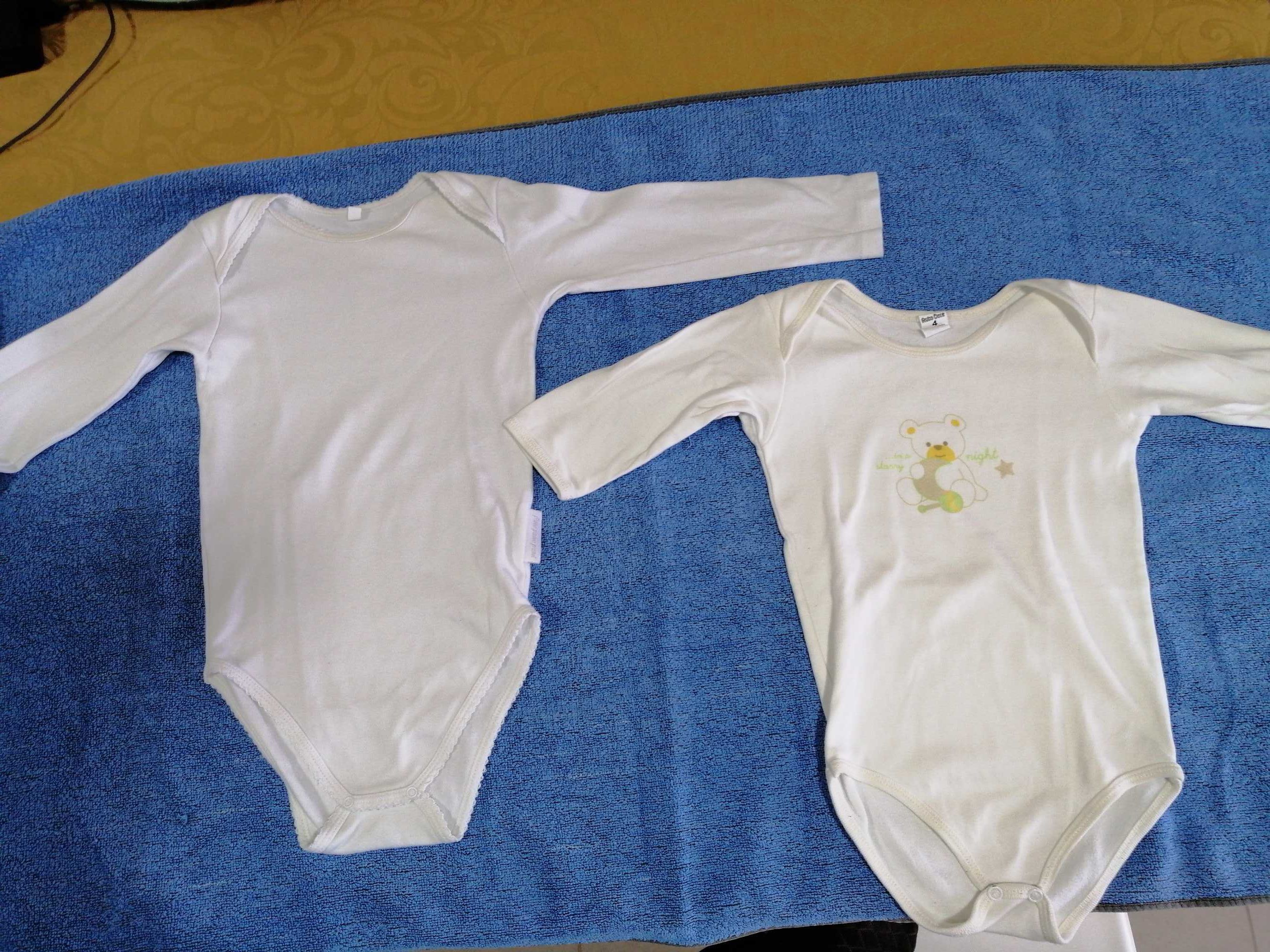 4 Bodys manga comprida , 18 e 24 meses