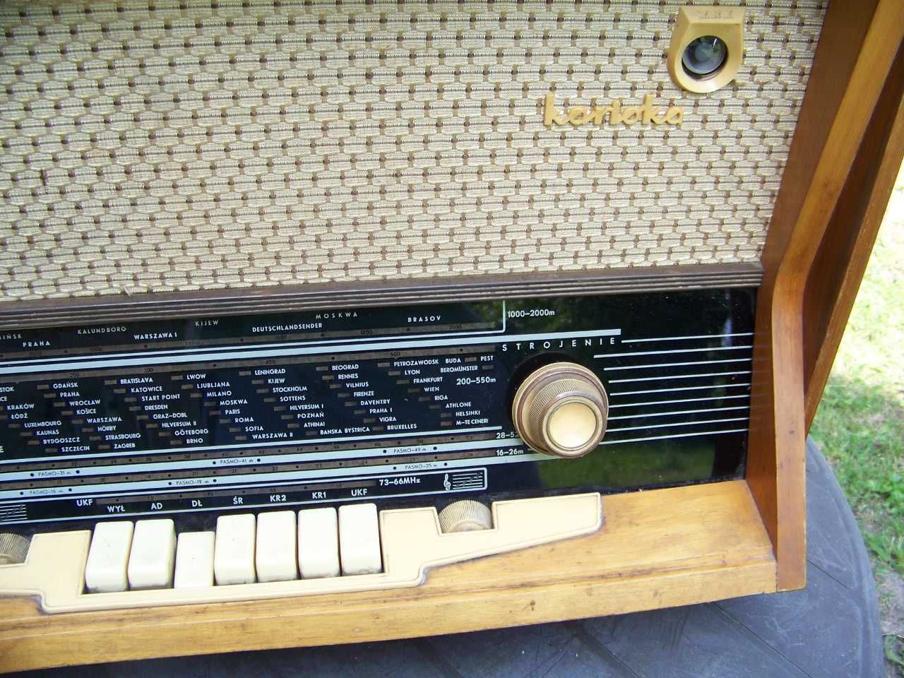 Stare radio lampowe Karioka ładne sprawne.