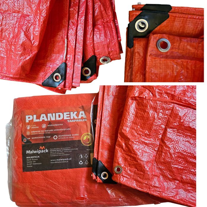 Plandeka wzmacniana gruba 5x8 m